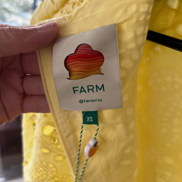 FARM Rio Vibrant Yellow Long Sleeve Dress - Picture 5 of 7